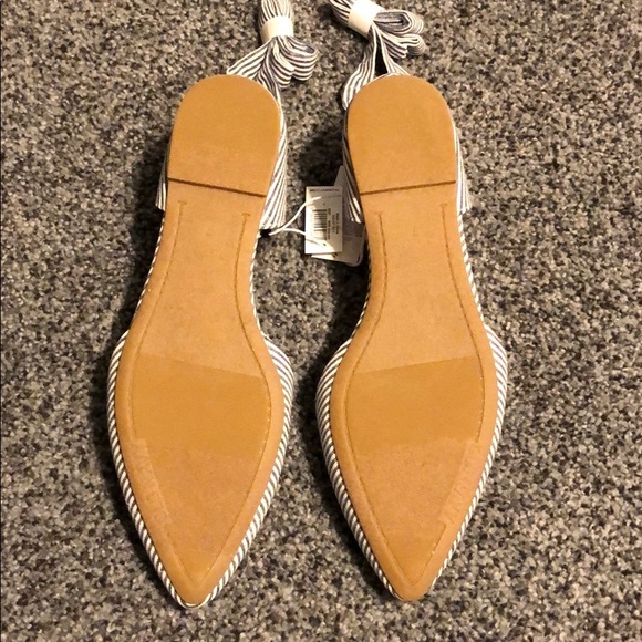 Lace-up D’Orsay Pointy Toe Flats 7 - 7 1/2 NWT - Picture 4 of 6